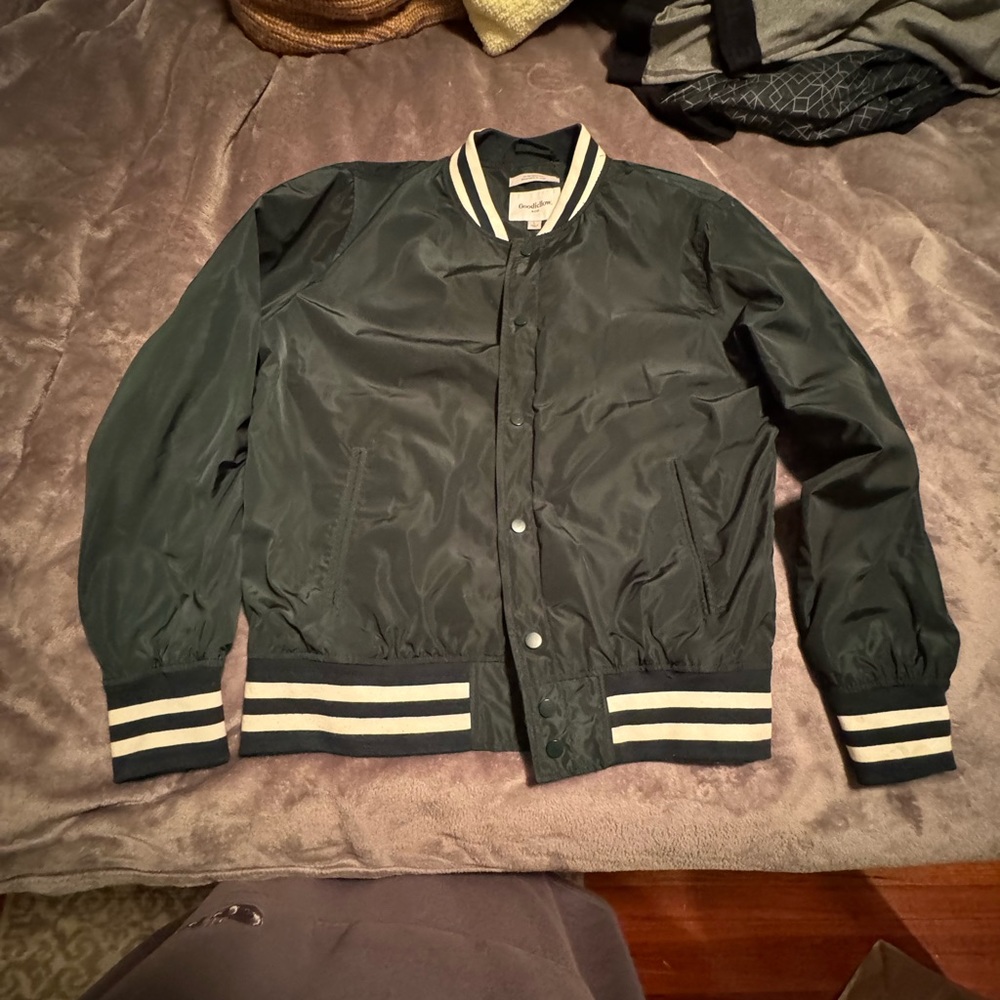 Goodfellow green bomber jacket LARGE